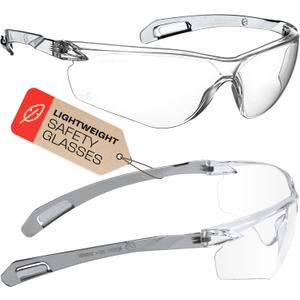 NoCry ANSI Z87.1 Safety Glasses with Scratch Resistant Coating - Anti Fog Safety Glasses, Clear Safety Eyewear for Men, 100% UV Resistant Eye Protection Glasses - Suitable for Indoor or Outdoor Use