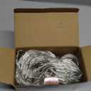 LYHOPE 12ft x 5ft 360 LED Christmas Net Lights, 8 Modes Low Voltage Mesh Christmas Decorative Lights for Xmas Trees, Bushes, Wedding, Garden, Outdoor, Indoor Decor (Multi-Color)