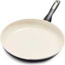 GreenPan Rio Healthy Ceramic Nonstick 12" Frying Pan Skillet, PFAS-Free, Dishwasher Safe, Black