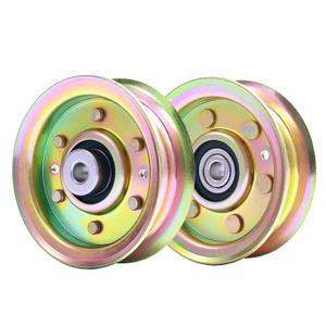 131494 Idler Pulley Compatible with Craftsman Mower LT1000 LT2000 Tractors Mower Deck Pulley for Husqvarna Poulan Roper Craftsman 173437 165888 532104360 532131494, 2 Pack