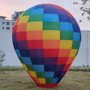 13FT Hot Air Balloon Decoration with Build in Fan for Inflatable and Easy to Set Up - Suitable for Birthday Party, Wedding, Festival Decoration, Rainbow Color