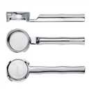 Normcore 58mm All Stainless Steel 180 Horizontal Lay-Flat Bottomless Portafilter - Fits Gaggia Classic Pro, Carezza, Cubika Plus - 18g High Extraction Basket, Includes Puck Screen, 200 Papers Filter