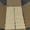 MESHA Jewelry Gift Boxes, 3.5x3.5x1 Inch 20 Pcs Matte Small Gift Box with Lids, Small Cardboard Jewelry Boxes with Cotton Filled and Lids, JewelryBox Bulk for Festive Day Brown