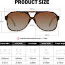 YDAOWKN Retro Aviator Sunglasses for Women Mens Large Frame Classic Vintage 70s Sun Glasses Aviators