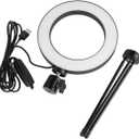 Hemoton 2pcs Led Ring Light Stand Light for Live Streaming and Makeup Selfie Lamp for Night Photography Includes Desktop Tripod and Phone Holder