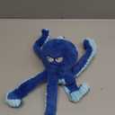 LEGEND SANDY Tough Dog Toys, Stuffed Chew Large Dog Toys to Keep Them Busy, Interactive Squeaky Tug of War Doggie Toy, Crinkle Blue Octopus