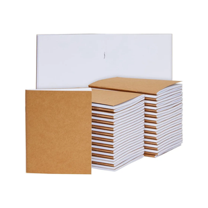 Paper Junkie 48 Pack Small Blank Notebooks for Kids Bulk - Kraft Paper Journals Bulk for Students, Sketching Drawing, Writing (4.3 x 5.6 In Journaling Notebooks)