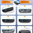 FYOUNG Protective Case for Nintendo Switch 2 2025, Slim Hard Shell for Switch 2 Accessories, Scratch&Shock Protection Cover with Screen Protector, 8 Thumb Grip (Clear, Switch 2 7.9inch)