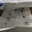 MyGift 3-Piece Clear Glass Apothecary Candy Jar Set with Lids – Decorative Party Display Containers for Wedding Centerpieces, Dessert Tables, Kitchen Counter Storage, and Bathroom Décor