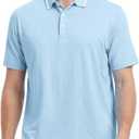 M MAELREG Mens Polo Shirts Short Sleeve Jacquard Performance Moisture Wicking Lightweight Casual Active Mens Golf Shirt (XL)