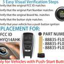 Smart Key Fob for Subaru 2018-2024, Alliskeys 4-Buttons Keyless Entry Remote Control Key Fob Replacement for Subaru Ascent Crosstrek Forester Impreza Legacy Outback STI WRX BRZ HYQ14AHK 434/8A