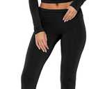 AGECODE 2 Piece Outfits Lounge Sets for Women Ruched Long Sleeve Tops Flare Yoga Pants Tracksuit Workout Sets L