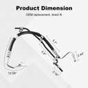 WMPHE Power Steering Pressure Hose Compatible with Toyota Camry L4 2.4L 2002 2003 2004 2005 2006 2007 2008 2009, Toyota Solara L4 2.4L 2004 to 2008, Replacement for 3401183, 44410-06142
