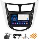 Android Stereo Radio for Hyundai Accent 2012-2017, Biorunn 7 Inch GPS Navi Car-Play Android Auto Upgrade IPS WiFi Blue-Tooth RDS Head Unit 2GB RAM 64GB ROM