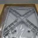 Folding Shower Chair Seat, 17.5" Stainless Steel Small Shower Chair for Inside Shower with Pad, 400lbs Portable Travel Shower Stool, Safety Anti-Slip Bath Chair for Seniors, Disabled, Gray