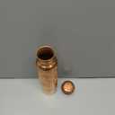 Copper Water Bottle (34oz/1000ml) 100% Pure Handmade Hammered Ayurvedic Pure Copper Vessel for Drinking Heavy Duty & Leak-proof