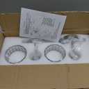 2-Pack Chrome Crystal Bathroom Vanity Lights, 1-Light Wall Mount Fixture for Over Mirror, Modern Wall Light for Bathroom, Bedroom, Hallway