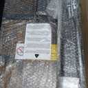 Kitstorack TV Tray Table, Adjustable Height & Flip-Top & Rounded Metal Corners, Snack Table for Couch, Sofa, Bed, Chair, Living Room, C Shaped End Side Table for Eating, Dinner or Laptop, Small Spaces (Brown)