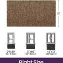 DEXI Dirt Trapper Door Mat, 31x60 Washable Doormat, Dirt Resistant and Absorbent, Easy Clean Low-Profile Floor Rugs for Entryway, Front Door, and Inside Entrance, Brown