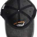 Funny Halloween Spooky Vibes Hats, Adjustable Embroidery Cotton Skeleton Hand Vintage Baseball Cap for Men Women (One Size, Black)