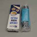 Tuauoe Cream Horn Molds for Baking, 38pcs Horn Forms Set, Non-stick Stainless Steel 30pcs Cone Shaped with Cleaning Brush, Piping Tip, Piping Bag, for ice Cream Cones, Puff Pastry, Baking Cones