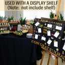 Harloon 2 Pack Black Graduation Photo Trifold Display Boards 36" X48" Graduation Photo Collage Board 9 Sheet Alphabet 52 Grad Stickers Class of 2026 Picture Display for Multiple Pictures Table Decor