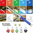 Extendable High Pressure Power Washer Wand for Garden Hose,Jet Nozzle Hydro Jet Washer Tool (17"-26" Adjustable) with Nozzles & Quick Connectors for Gutter Cleaning Car Wash Patio Lawn Watering (11)