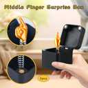 2 x 2Pcs Middle Finger in A Box Gay Gifts Funny Adult for Men Women Prank Joke Toy Gifts Hilarious White Elephant Gifts Prank Box Funny Birthday Gifts Relief Pop Up Middle Finger Box Fun Surprise Gift