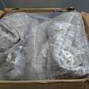 Madane 8x10 Area Rugs for Living Room, Machine Washable Vintage Rug with Anti-Slip Backing, Soft Floral Print Large Rugs, Foldable Thin Area Rug for Bedroom Dining Room (8 x 10, Brown/Sand)