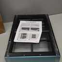 Shed Windows 2 Pack, Chicken Coop Windows 12" x 18" with Tempered Glass and Fiberglass Screen, Flush Mounted Small Window for Shed, Barns, Playhouse, Household, Garage (Black)