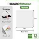 Fasarxiu 24"x24" White Drop Ceiling Tiles Waterproof High-Grade PVC Ceiling Tiles 2x2 Fire-Rated - Easy Drop-in Installation - Case of 12 (48 sq. ft.)