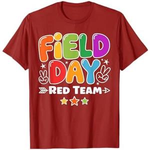Field Day Red Team Kids Boys Girls Teacher Field Day Games T-Shirt