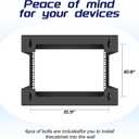 6U Wall Mount Open Frame 19 Inch Server Equipment Network Cabinet, 19.7" W x 18" D x 14.2" H