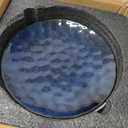 vancasso Starry Dinner Plates, 10.5 Inch Ceramic Plates, Microwave, Oven and Dishwasher Safe Plates Set of 4, Modern Dinnerware Dishes Set&Scratch Resistant-Blue