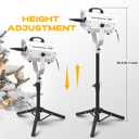 UPGREY 1500W Snow Machine for Outdoors and Indoors w/Tripod, Fake Snow Maker for Party with LED, Remote Controller and Fluid Tank