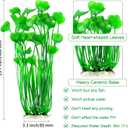 MyLifeUNIT Plastic Fish Tank Plants, 2 Pack Artificial Tall Aquarium Plants for Fish Tank Decor, 15.75 Inches (Green)