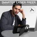 Phone Case Compatible with iPhone 16 Pro MaxCompatible with Magsafe, Detachable Magnetic Wallet Case and Card Holder. (Black)