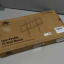 Mounting Dream TV Mount Fixed for Most 42-84 Inch Flat Screen TVs, UL Listed TV Wall Mount Bracket up to VESA 600 x 400mm and 132 lbs - Fits 16"/18"/24" Studs - Low Profile and Space Saving MD2163-K