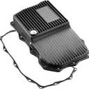 Transmission Oil Pan Cast Aluminum Gasket for 2013-2025 Ram Pickup 3.0L EcoDiesel/3.6L/5.7L/6.4L, 2015-2022 Dodge Challenger/Charger 5.7L/6.4L with 8HP70/8HP75, Drain Plug, Replacement Filter