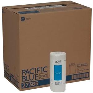 Georgia-Pacific Pacific Blue Select 2-Ply Perforated Roll Paper Towel, White, 85 Sheets Per Roll, 30 Rolls Per Case, 27385