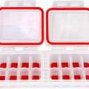 IceTopper Plus Ice Cube Tray with 2 Attached Lids - Easy Release Ice Cube Molds, 16 Cubes per Tray, Stackable & Dishwasher Safe, 100% Food Grade Materials, BPA Free & Recyclable