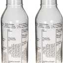 Kolder Salad Dressing Mixer Bottle with 8 Classic Recipes, Glass, 13-Ounce Capacity, Set of 2