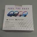 FFZ Kids Bluetooth Headphones, Wireless for School, Built-in Mic, LED Lights, Foldable for Ipad/Tablet/Car/Airplane (Navy Blue)