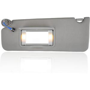 Left Side Sun Visor Fits for Honda Pilot 2017-2022, Fit for Honda Ridgeline 2018-2023 Replacement Sun Shade # 83280-TG7-A12ZB, Left Driver Side (Grey)