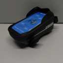 whale fall Bike Frame Bag Waterproof, 3D Eva Hard Shell, Bike Phone Holder, Bicycle Top Tube Bag, Cycling Pouch with Rain Cover, Bike Accessories for Phones Under 7" (Black)