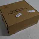 MOMEEMO Soap Dispenser Set Comes with Stainless Pumps, Instant Dry Tray, and Dish Scrub Brush, Suitable for Black and Gold Kitchen Decor. (Black & Gold)