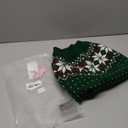 FUAMEY Dog Christamas Sweater, Warm Dog Sweater Classic Snowflake New Year Turtleneck Sweaters Knitwear Cold Weather Dogs Pullover for Small Medium Dogs Puppies & Cats Bulldogs Corgi with Leash Hole (XX-Large(Chest:27.9in))