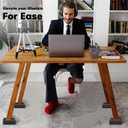 1.5 inch Furniture Risers, Rectangle Adjustable Risers Blocks for Bed Sofa Table and Couch Lifting,Heavy Duty Support Up to 1,300 Lbs (4 Pack-Black)