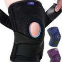 ABYON Knee Brace for Women and Men Plus Size for Meniscus Tear, ACL, Arthritis. Knee Support with Dual Side Stabilizers & Crossed Compression Straps Maximum Support for Pain Relief and Fast Recovery - Please Check How To Size Video (4X-Large/5X-Large (Pack of 1), Black)