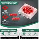 LX19 Red Light Therapy for Knee, Elbow and Shoulder, Triple Chips LED 850 and 660nm, Infrared Therapy for Circulation & Joint Support, Rechargeable, Adjustable Intensity